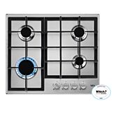 AEG HGE64200SM 3000 Slimline 60Cm Gas Hob - Stainless Steel