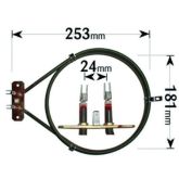 Cooker Fan Oven Element Ariston / Homark 2 Turn 2000W ELE1100