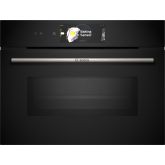 Bosch CMG778NB1 Series 8, Built-in compact oven with microwave function, 60 x 45 cm, Black