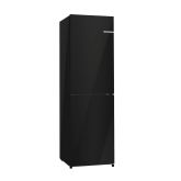 Bosch KGN27NBEAG Series 2, Free-standing fridge-freezer with freezer at bottom, 182.4 x 55 cm, Black
