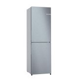Bosch KGN27NLEAG Series 2, Free-standing fridge-freezer with freezer at bottom, 182.4 x 55 cm, Stainless steel look