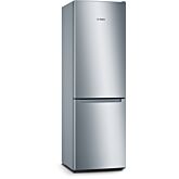 Bosch KGN33NLEBG Series 2, Free-standing fridge-freezer with freezer at bottom, 176 x 60 cm, Stainless steel look