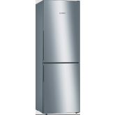 Bosch KGV33VLEAG Serie 4 176x60 LowFrost fridge freezer, VitaFresh, metal bottle rack, LED light, Stainless Steel look