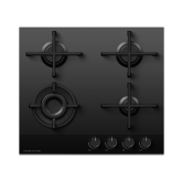 Fisher + Paykel CG604DLPGB4 60cm 4 Burner Gas Hob in Black Glass