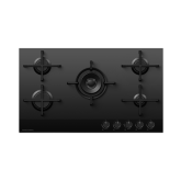 Fisher + Paykel CG905DLPGB4 90cm 5 Burner Gas Hob - Black Glass