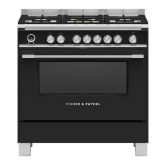 Fisher + Paykel OR90SCG6B1 90cm Dual Fuel Pyrolytic Cooker - Black
