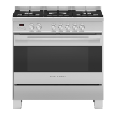 Fisher + Paykel OR90SDG4X1 90cm Dual Fuel 5 Burner Cooker - Stainless Ste