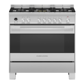Fisher + Paykel OR90SDG6X1 90cm Dual Fuel Range Cooker with Gas Hob and P
