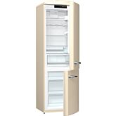 Gorenje ORK193C Retro Fridge freezer with fan assisted cooling in the fridge Right Hand Hinge Cream