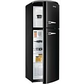 Gorenje RF60309OBK Retro Fridge Freezer Black Right Handed Hinged Door