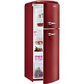 Gorenje RF60309OR Retro Fridge Freezer Metallic burgundy colour Right Handed Hinged Door