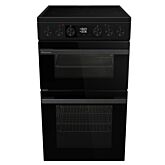 Hisense HDCEC5C10B 50Cm Double Oven Electric Cooker With Ceramic Hob - Black