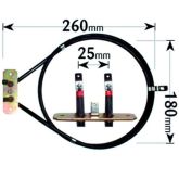 Homark / Hygena Cooker Fan Oven Element 2 Turn 2000W ELE2300