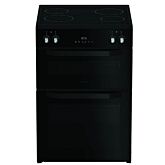 Hotpoint HDME6VDC2AB 60Cm Double Oven Electric Cooker With Ceramic Hob - Black