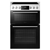Midea MFO24EME4R118-W H 60Cm Double Oven Cooker With Ceramic Hob - White