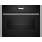 Neff C24MR21N0B N70 Built-in compact oven with microwave function, 60 x 45 cm, Stainless steel