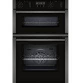 Neff U2ACH7AG7B CircoTherm Main oven, 8 functions, 2nd oven 4 functions. Electronic, LCD display and