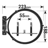 Philips Whirlpool Cooker Fan Oven Element 2 Turn 2500W ELE6365