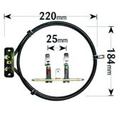 Cooker Fan Oven Element Indesit, Whirlpool, Smeg 2 Turn ELE6256