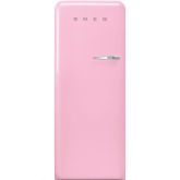 Smeg FAB28LPK3UK 60cm 50s Style Pink Left Hand Hinged Fridge with Icebox