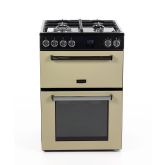 Tesla TMRDF60C 60cm Mini Dual Fuel Range Cooker Cream