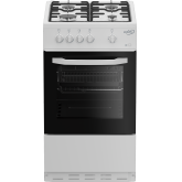 Zenith ZE501W 50Cm Single Oven Gas Cooker With Gas Hob - White - A Energy Rated