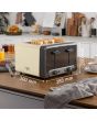 Bosch TAT4P447GB 4 Slot Toaster - Cream