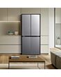 Fridgemaster MQ79395ES 79.4Cm 65/35 Total No Frost American Fridge Freezer - Silver
