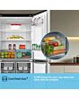 Fridgemaster MQ79395ES 79.4Cm 65/35 Total No Frost American Fridge Freezer - Silver