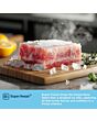 Fridgemaster MQ79395ES 79.4Cm 65/35 Total No Frost American Fridge Freezer - Silver