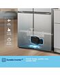 Fridgemaster MQ79395ES 79.4Cm 65/35 Total No Frost American Fridge Freezer - Silver
