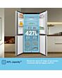 Fridgemaster MQ79395ES 79.4Cm 65/35 Total No Frost American Fridge Freezer - Silver