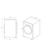 Haier HW100B14959S8U1 10Kg 1400 Spin Washing Machine - Graphite
