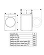 Hisense DH3S802BW3 3S Series Dh3s802bw3 Wifi-Enabled 8Kg Heat Pump Tumble Dryer - White