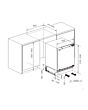 Hisense FUV124D4AWE Integrated Under Counter Freezer With Fixed Door Fixing Kit
