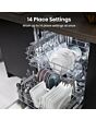 Hisense HS642D90WUK Full-Size Dishwasher - White - 14 Place Settings