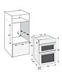 Hotpoint DIH82DIX Dih82dix 59.4Cm Built In Electric Double Oven - Stainless Steel