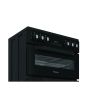 Hotpoint HDE6VDC2B1 60Cm Double Oven Electric Cooker With Ceramic Hob - Black
