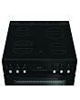 Hotpoint HDE6VDCASB1 50Cm Double Oven Electric Cooker With Ceramic Hob - Black