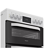 Hotpoint HDE6VDW 60Cm Double Electric Ceramic Cooker - White