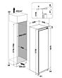 Hotpoint HTSD18A011A1 54Cm Integrated Tall Fridge With Freezer Compartment - Stainless Steel