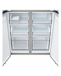 LG GMBS30SEPY 83.5Cm 60/40 Total No Frost American Fridge Freezer - Silver