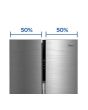 Midea MDRS619FIE46 83.5Cm 460L Frost Free Fridge Freezer - Stainless Steel