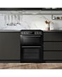 Midea MFO24EME4R118-B K 60Cm Double Oven Cooker With Ceramic Hob - Black
