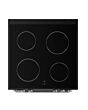 Midea MFO24EME4R118-B K 60Cm Double Oven Cooker With Ceramic Hob - Black
