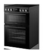 Midea MFO24EME4R118-B K 60Cm Double Oven Cooker With Ceramic Hob - Black