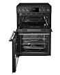 Midea MFO24EME4R118-B K 60Cm Double Oven Cooker With Ceramic Hob - Black