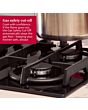 Neff T27PIQ4S0 75cm Black Tempered Glass, 5 burner, 4.0kW Wok burner, Optimised FlameSelect, 5 Dishw