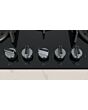 Neff T27PIQ4S0 75cm Black Tempered Glass, 5 burner, 4.0kW Wok burner, Optimised FlameSelect, 5 Dishw