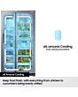 Samsung RS70F65KETEU 91.2cm Silver Fridge Freezer